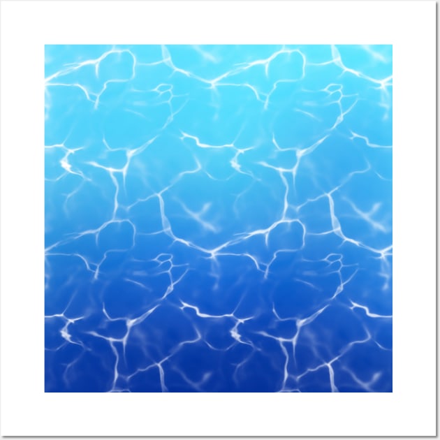 Deep Blue Ocean Wave Wall Art by Lady Lilac